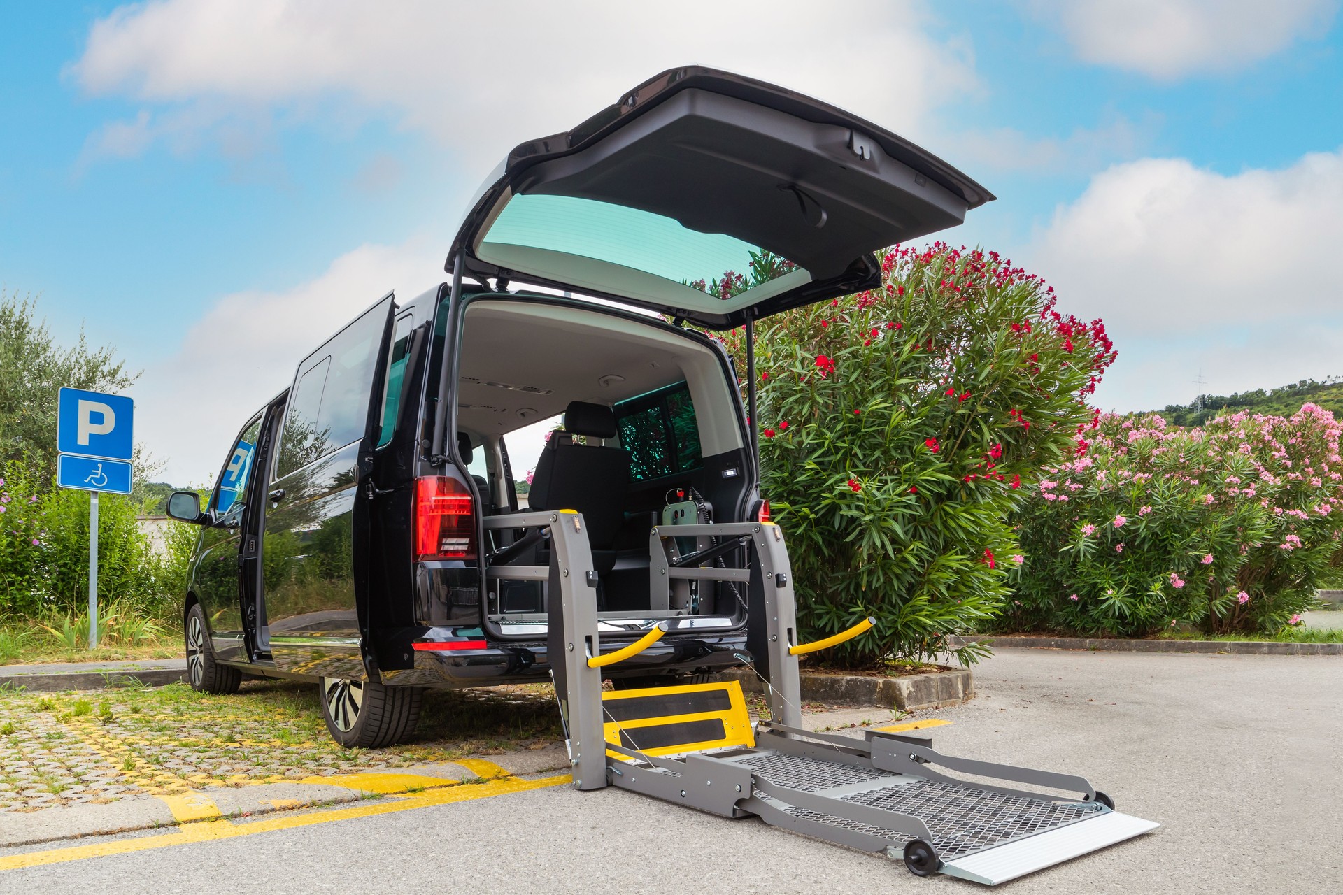 Accessible vehicle for disabled